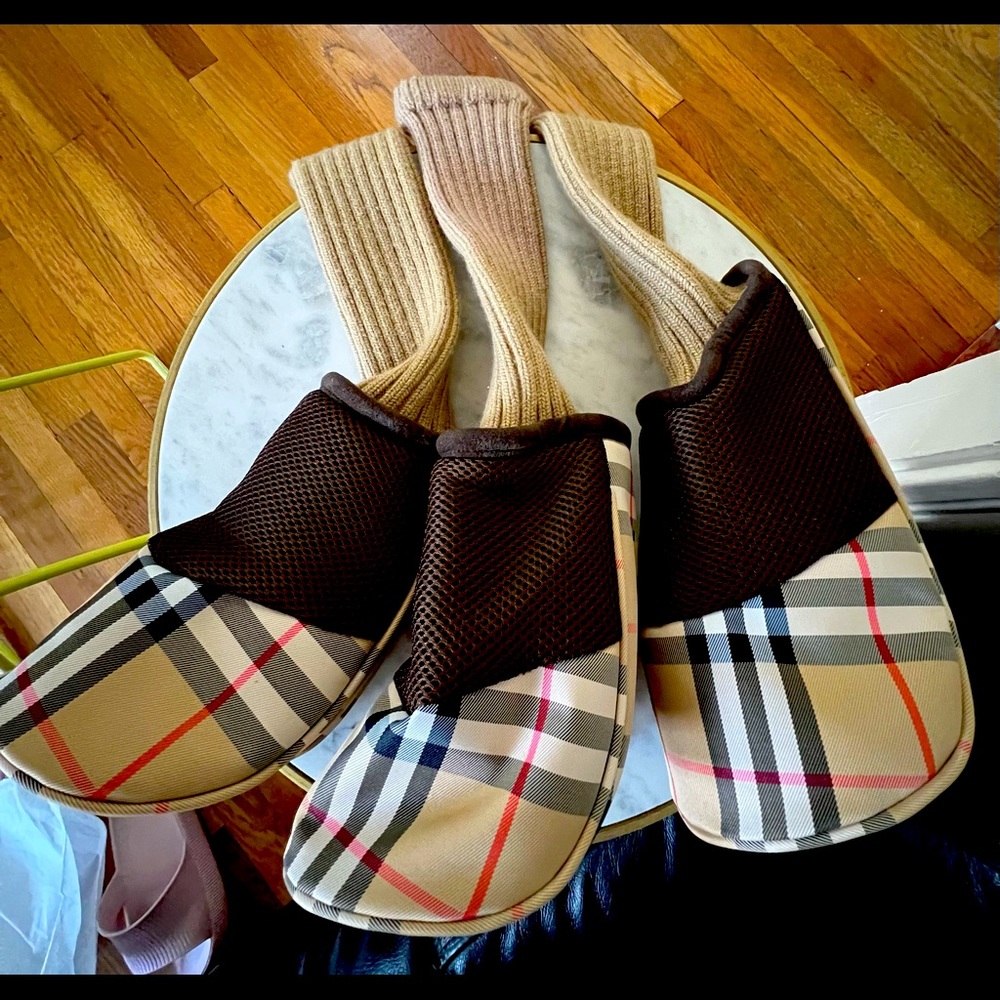 Authentic Burberry Golf Club Head covers.